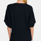 Zenana Make Your Move V-Neck Short Sleeve Dolman Sweater