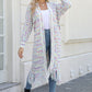 Angel Wings My Shaded Sunshine Multicolored Open Front Fringe Hem Cardigan