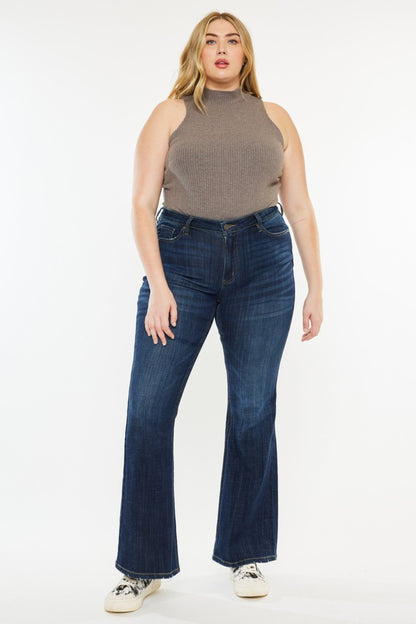 Kancan Kendra Mid Rise Flare Jeans