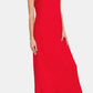 Zenana Simply Slaying Scoop Neck Wide Strap Tank Dress in Red
