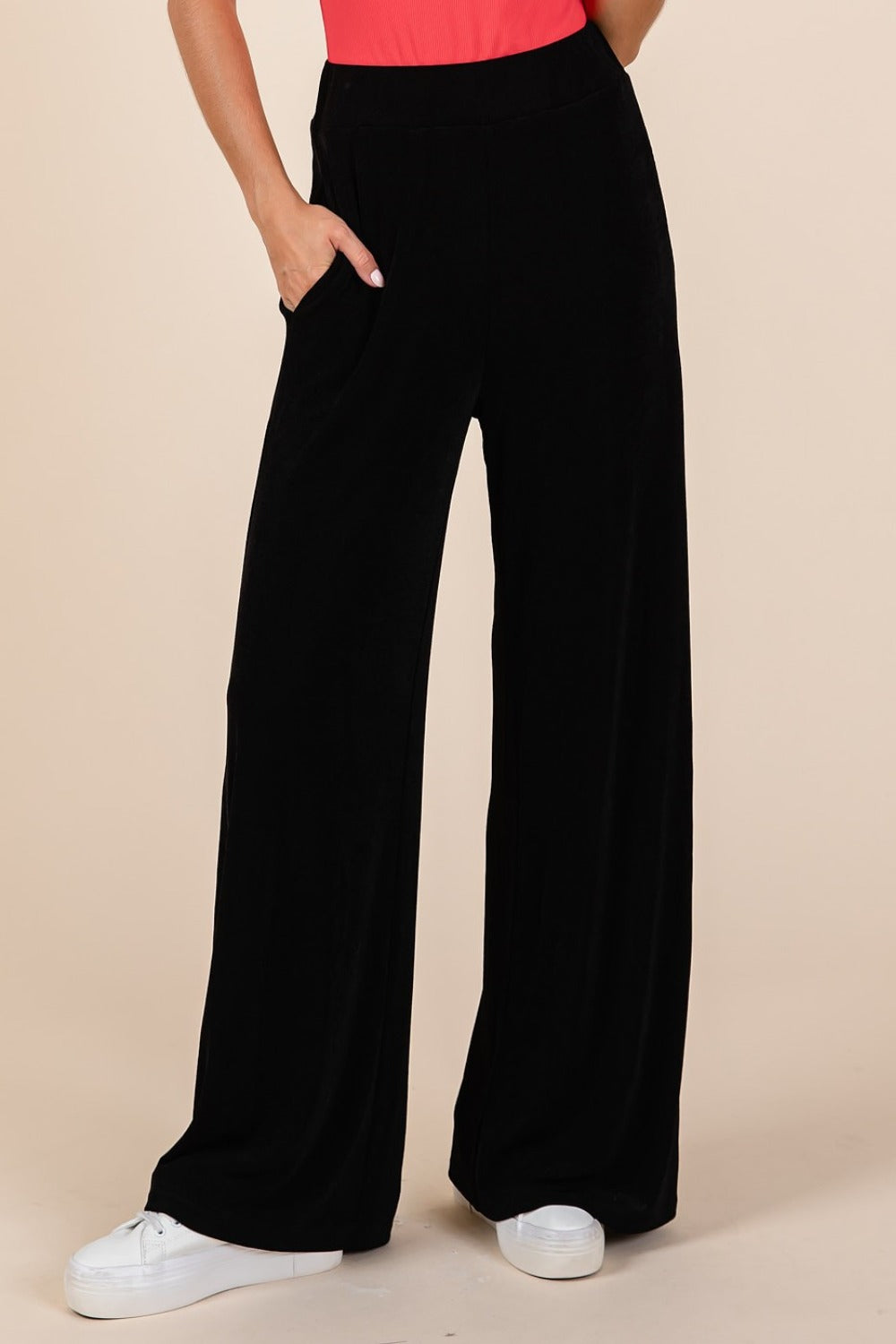 Mittoshop My Best Wish Elastic Waist Pants with Side Pockets