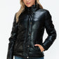 YMI Winter Perfection Pocketed Zip Up Turtleneck Puffer Jacket