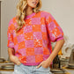 BiBi All Night In Sequin Checkered Short Sleeve Sequin Sweater