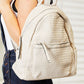 SHOMICO Certainly Unique PU Leather Backpack in Beige