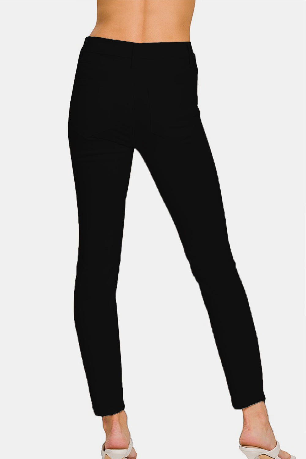 Zenana Clementine High-Rise Skinny Jeans in Black