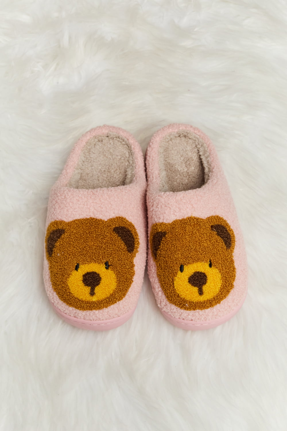 Melody My Teddy Bear Plush Slide Slippers