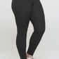 Yelete Conquer The Cold Fleece Lined High Waisted Leggings in Black