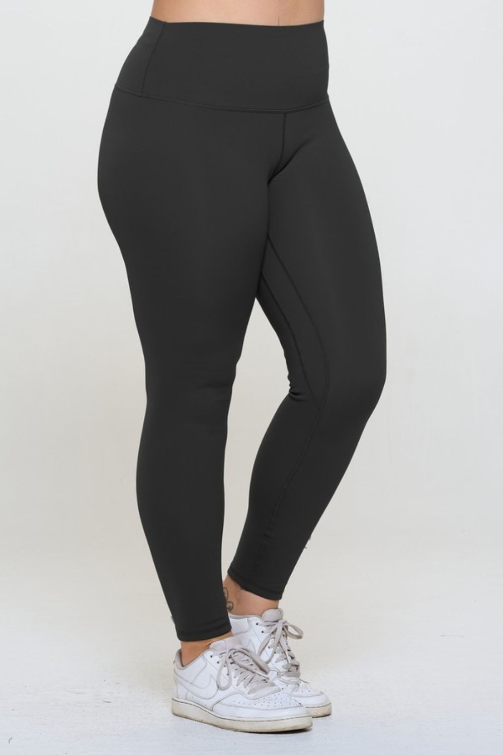 Yelete Conquer The Cold Fleece Lined High Waisted Leggings in Black