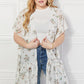 Justin Taylor Meadow of Daisies Floral Kimono