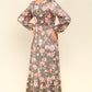 Haptics Twisted Love Ruffled Hem Floral Dress with Side Pockets