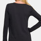 Zenana Make Your Mark V-Neck Long Sleeve T-Shirt in Black