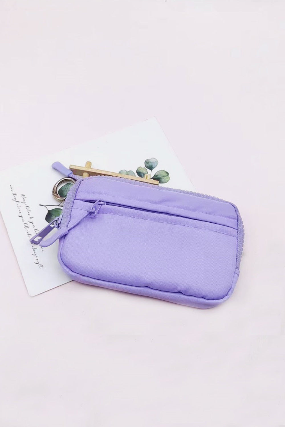 Zenana I Want To Go Keychain Pouch ID Card Wallet