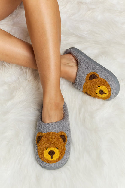 Melody My Teddy Bear Plush Slide Slippers