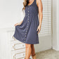 Double Take It's Magic Sleeveless Button Down Magic Dress