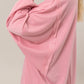 HYFVE Pink Cuddles French Terry Long Sleeve High-Low Slit Sweatshirt