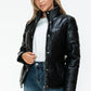 YMI Winter Perfection Pocketed Zip Up Turtleneck Puffer Jacket