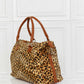 Peace Out Animal Print Brushed Weekender Bag
