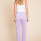 Culture Code Tailored In Lilac Pin Tuck Detail Slim Pants