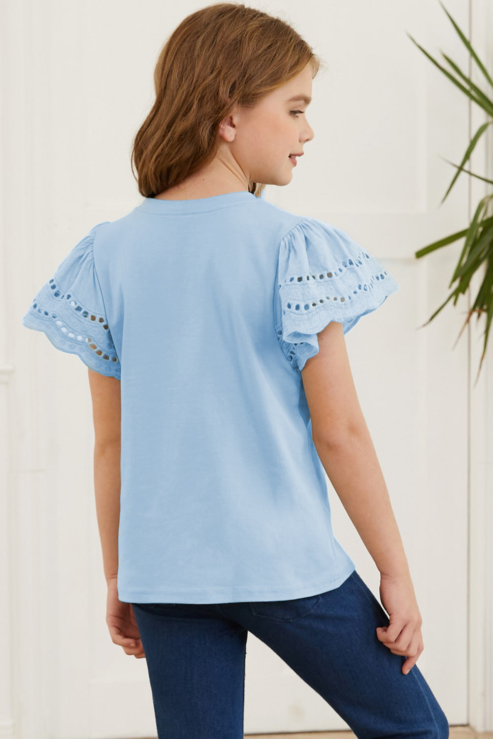 Olivia's Girls Flutter Sleeve T-Shirt