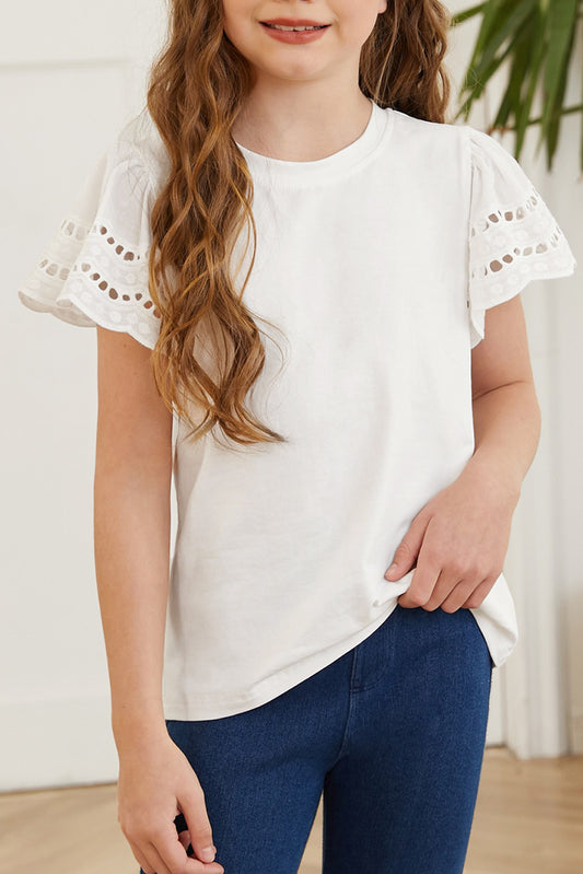 Olivia's Girls Flutter Sleeve T-Shirt