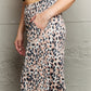 Ninexis Mix It Up High Waist Flowy Wide Leg Pants with Pockets in Leopard