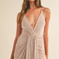 Mable Draped to Perfection Cami Midi Dress