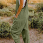 Double Take The Hot Shots V-Neck Sleeveless Jumpsuit with Pockets