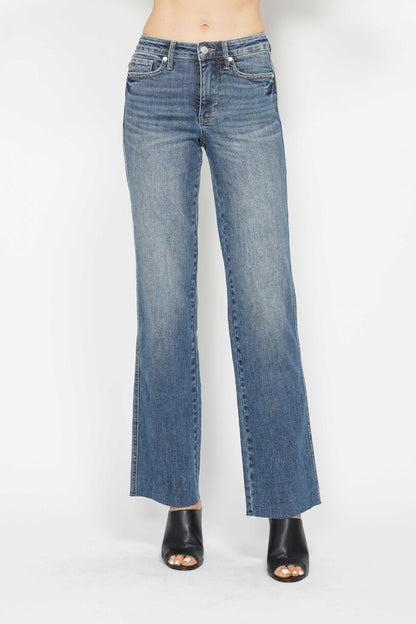 Judy Blue Piper Tummy Control Straight Jeans