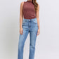 Judy Blue Tiffany Raw Hem High Rise Bootcut Jeans