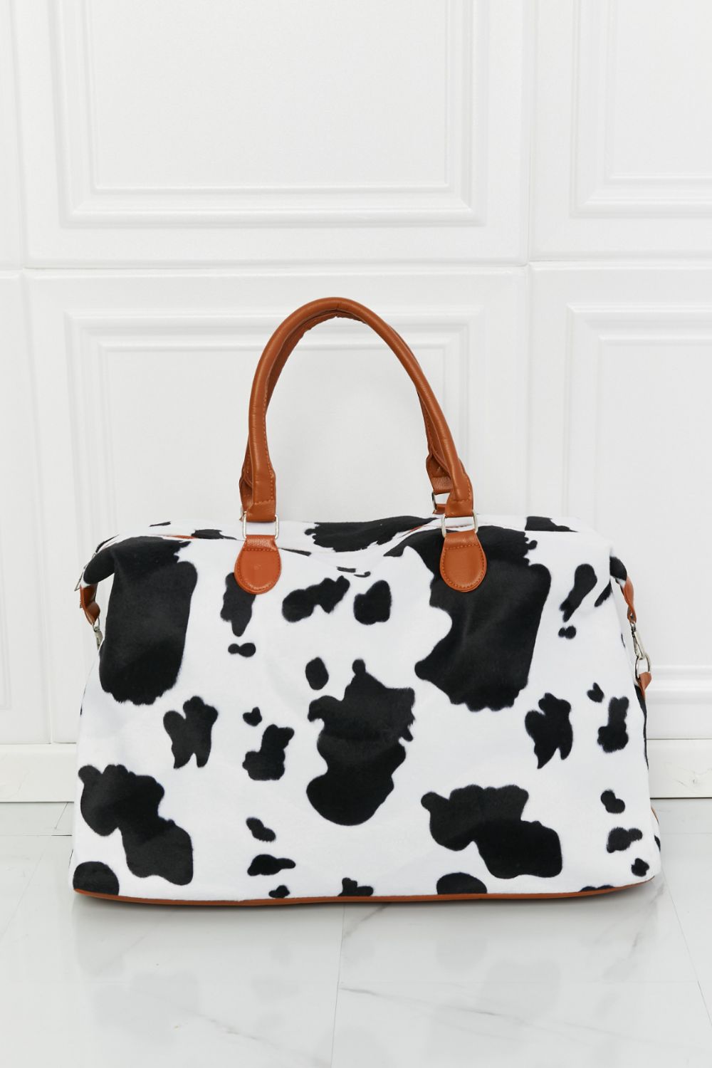 Relax, Recharge, Repeat Animal Print Plush Weekender Bag