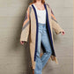 Angel Wings Fall, I'm Ready Geometric Fringe Hem Open Front Duster Cardigan