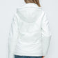 How Dare U Embrace The Chill Pocketed Zip Up Puffer Jacket with Removable Hood in White