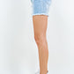 American Bazi Angelica High Waist Distressed Frayed Denim Shorts