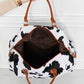 Relax, Recharge, Repeat Animal Print Plush Weekender Bag