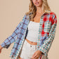 BiBi By The River Color Block Plaid Button Down Shirt