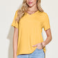 Basic Bae Bamboo All Day Long V-Neck High-Low T-Shirt