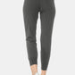 Leggings Depot Easy Living Wide Waistband Slim Active Joggers in Charcoal