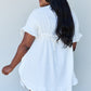 Ninexis Out Of Time Ruffle Hem Dress with Drawstring Waistband in White