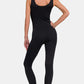 Zenana I Decide My Vibe Ribbed Bra Padded Sports Seamless Jumpsuit