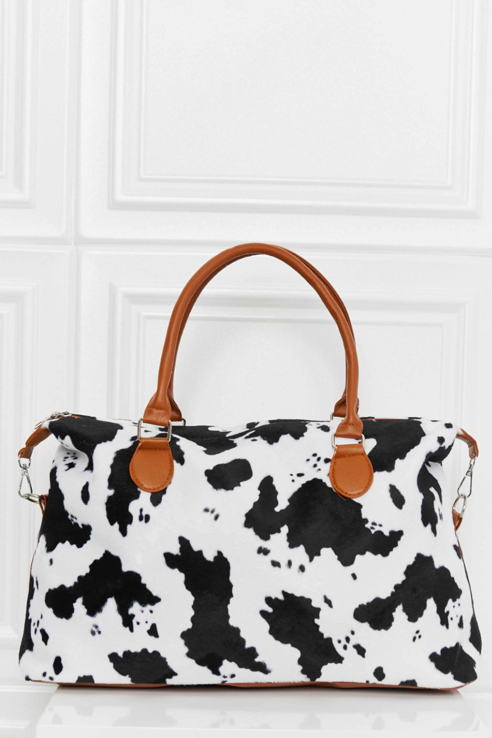 Peace Out Animal Print Brushed Weekender Bag