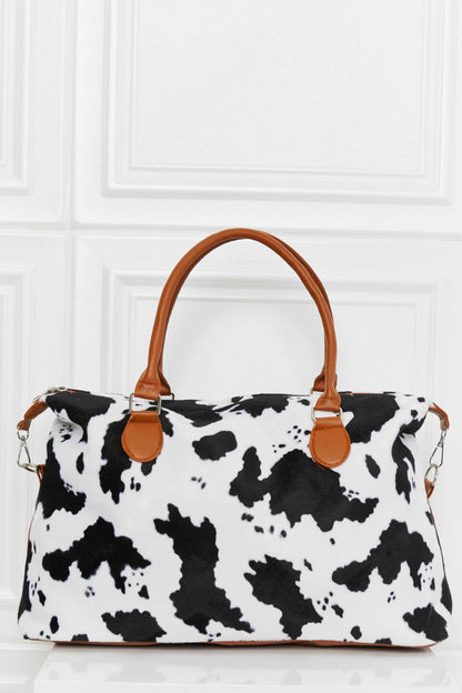 Peace Out Animal Print Brushed Weekender Bag