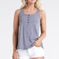 Ninexis Take Me Away Square Neck Half Button Tank