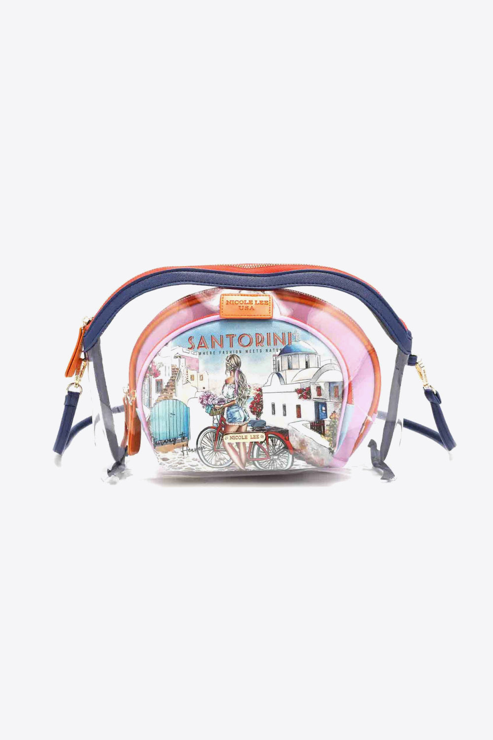 Nicole Lee USA Summer Days 3-Piece Patterned Crossbody Pouch