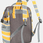 Himawari Dreamer Striped Waterproof Nylon Backpack Bag with Side Pockets