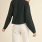 Mable Dolman Days Cropped Sweater in Black