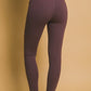 Love Tree In Slay Mode High Waist Leggings with Side Pockets in Mulberry