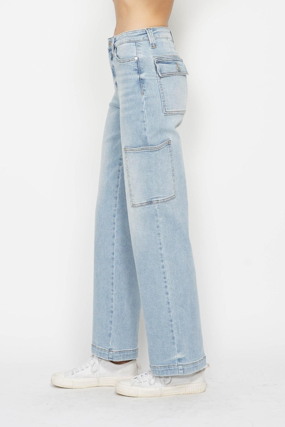 Judy Blue Taylor High Waist Straight Cargo Jeans