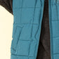 VERY J In Puffer Haven Zip Up Puffer Padded Warm Vest in Sea Foam