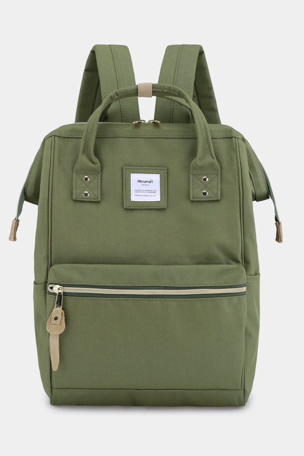 Himawari Creating Space Waterproof Canvas Backpack Bag with Side Pockets