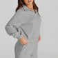 Inhale Exhale Half Button Sweatshirt and Shorts Active Set